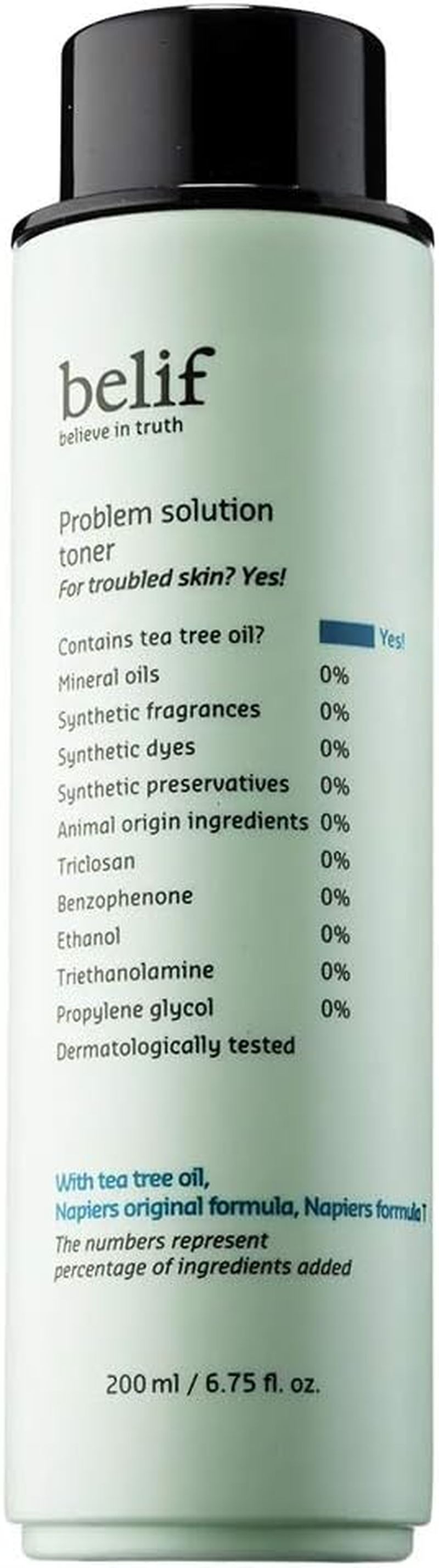 Belif Problem Solution Green Toner (200Ml, Mild Acne-Prone Skin) image number 1