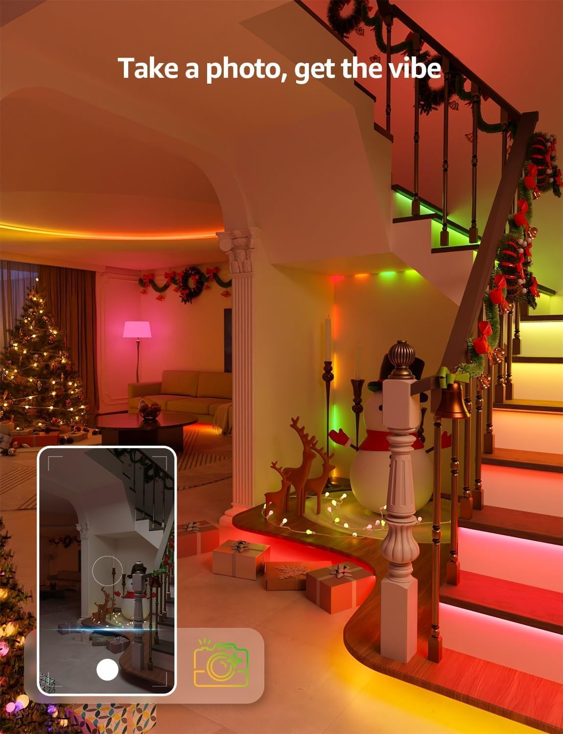 Lepro S1 AI Smart LED Strip Lights 10M RGB+IC, Works with Alexa & Google Assistant, Music Sync, Colour Changing, Wifi Bluetooth App Voice Control, Personalized AI Lighting Designer, Flexible LED Light image number 5