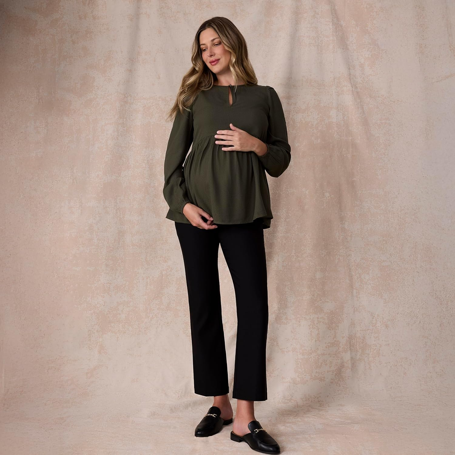 Motherhood Maternity Womens 95936 Millenium Secret Fit Belly Ankle Skinny Pant Business Casual Pants image number 6