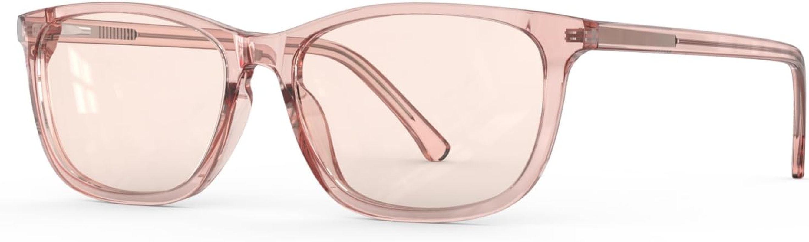 Bloomoak Rose Tinted Migraine Glasses, FL- Flex Light Sensitivity Relief Glasses for Fluorescent LED Glare, Photophobia, Eye Strain