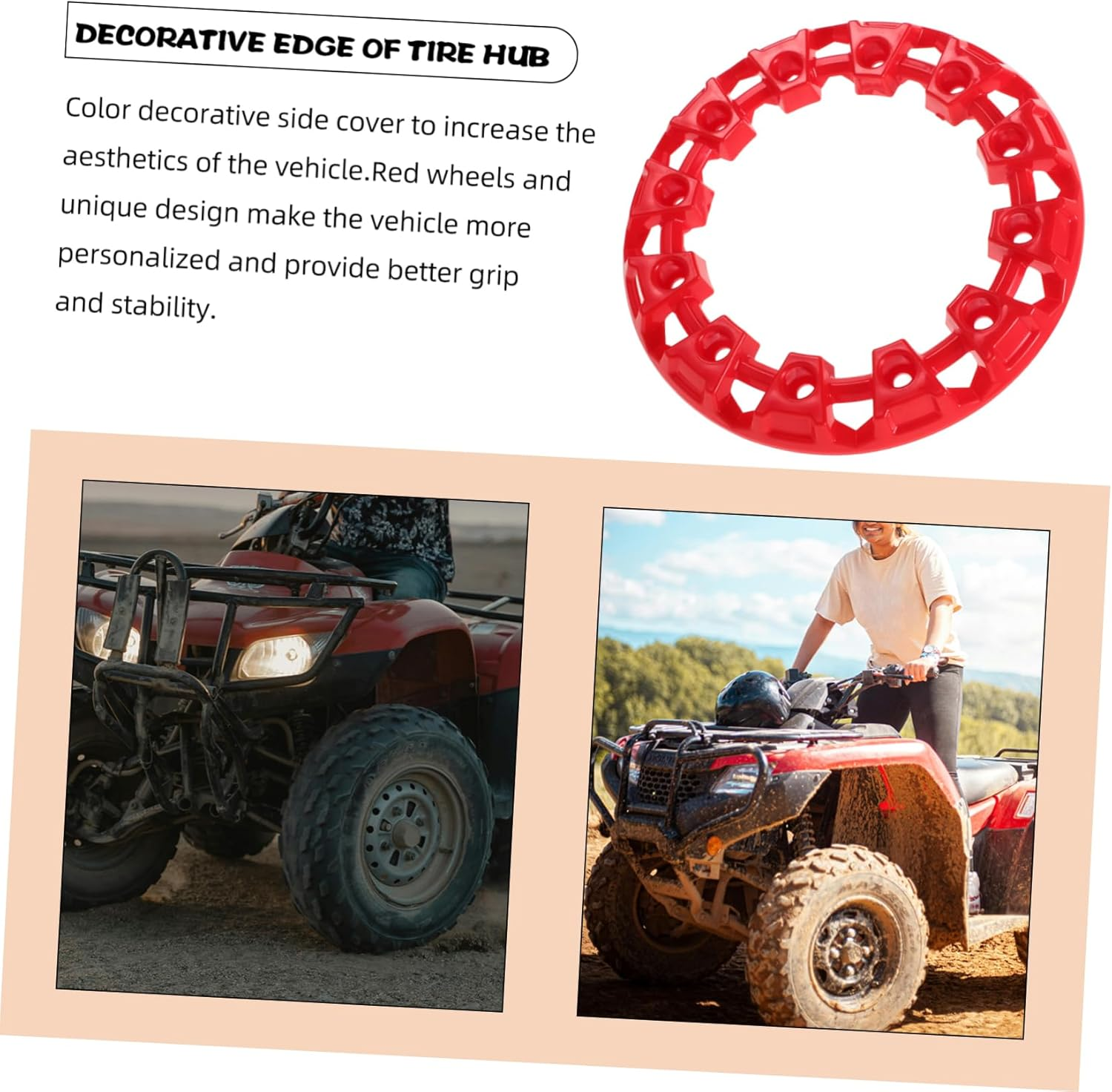 GARVALON Decorative Wheel Hub Covers for Vehicles Stylish Design Easy Installation for Car Rims Aesthetic Appeal and Preserves Wheel Integrity image number 2