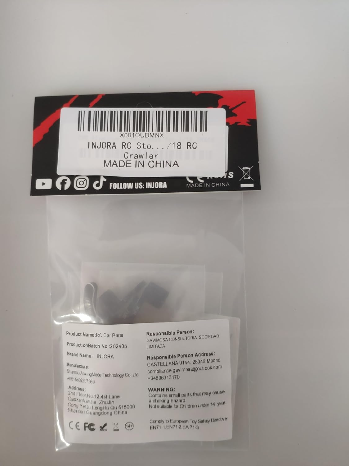 INJORA RC Shock Absorber Flex Blades CNC Aluminium Accessories for TRX4M 1/18 RC Crawler Upgrade