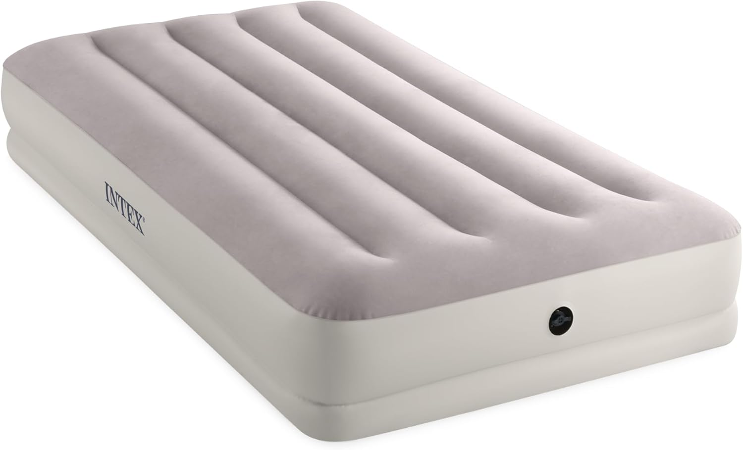 Intex 64177E Dura-Beam Standard Prestige Mid-Rise Air Mattress: Fiber-Tech &ndash; Twin Size &ndash; Quickfill USB Air Pump &ndash; 12In Bed Height &ndash; 300Lb Weight Capacity image number 3