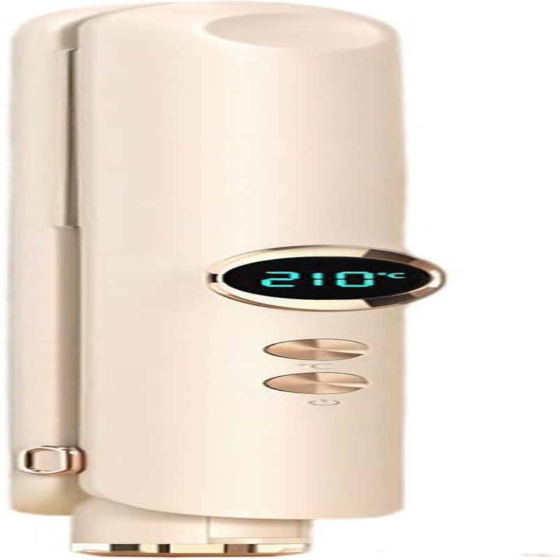 EUIOOVM Negative Ion Small Dormitory Straightening Plate Clamp for Women Cordless Hair Straightener Anti-Scald Wireless Clamp, Beige, Wireless Charging