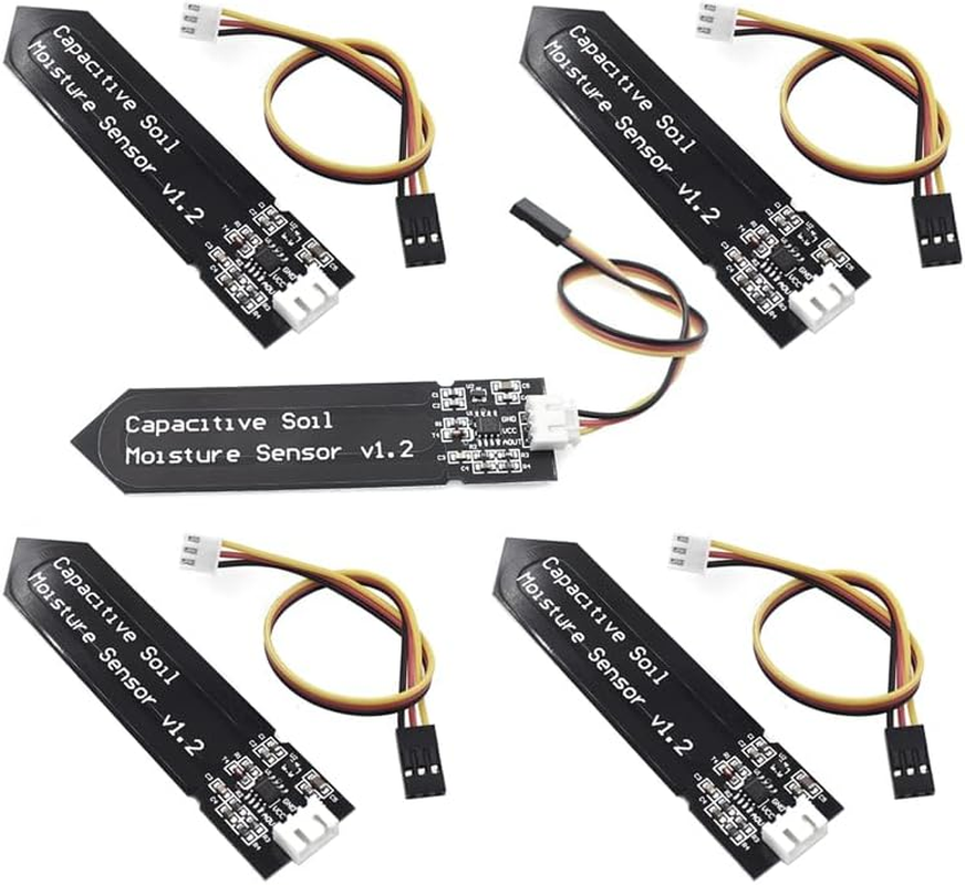 5Pcs Capacitive Soil Moisture Sensor for Moisture Detection Garden Watering DIY image number 3