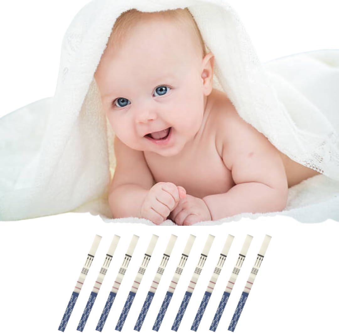 10 Pregnancy HCG Test Strips One Step Urine Test Strip Combo Predictor (10 HCG) Pack of 10 image number 1