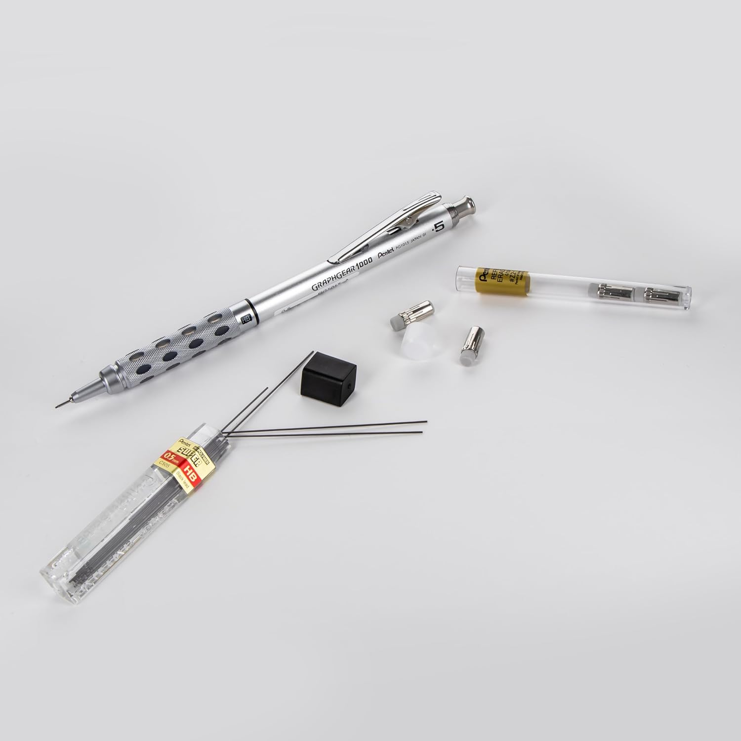 Pentel&reg; Eraser Refills for Mechanical Pencils, White, Pack of 12 image number 6