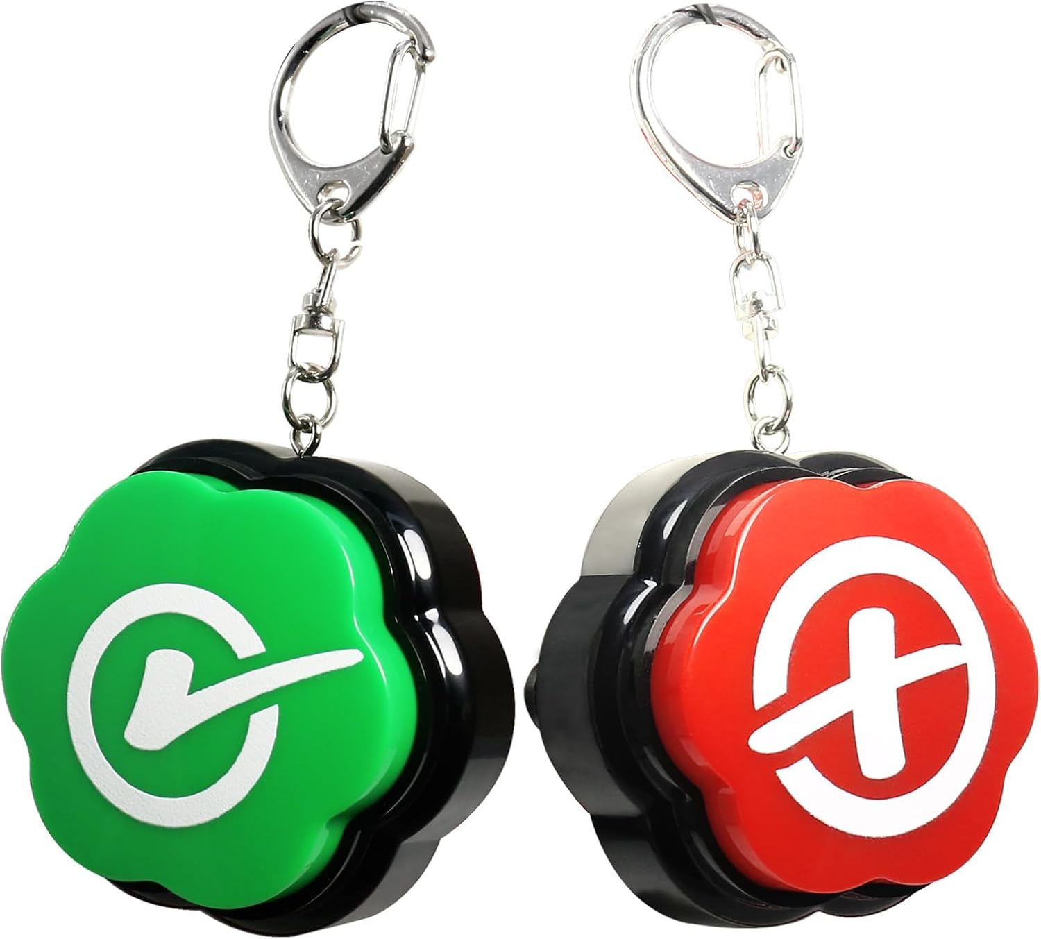 Portable Keychain Yes & No Buzzer Buttons with Sound, Answer Buzzers Set of 2, Buzzers for Game Show image number 5