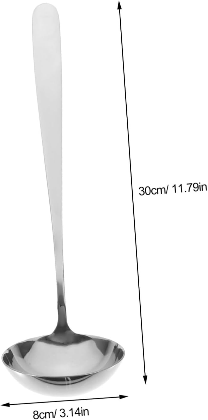 Cabilock Stainless Steel Soup Ladle for Home Kitchen Water Scoop with Comfortable Grip Multi-Functional Cooking Utensil for Soups Stews and Hot Pots image number 5