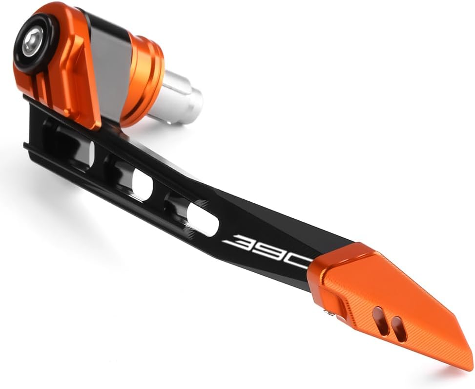 Mokiton Motorcycle Brake Clutch Lever Guards Bar End Handguard Compatible with K.T.M 390Duke 390RC 2015-2023 2024 | Handlebar Protector Duke390 Rc390 Accessories (Orange)