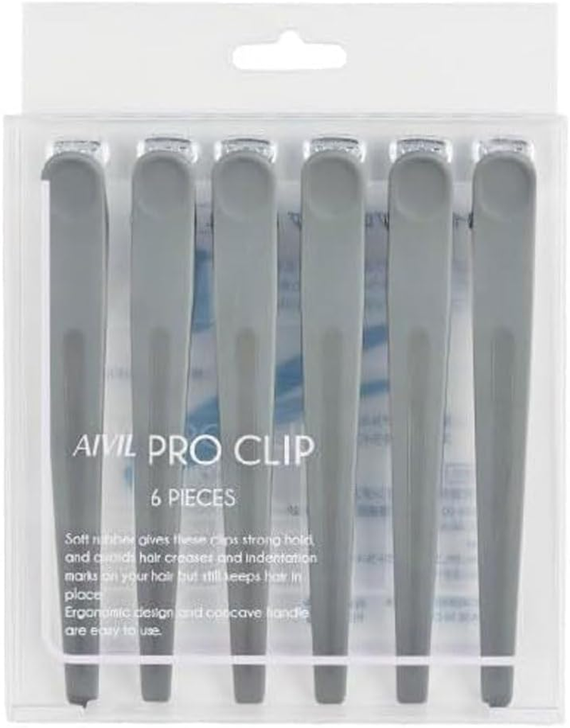 Ibil CL-25C02 Pro Clips, 6 Pieces, Stone Gray