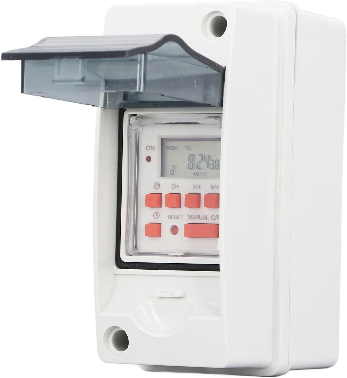 Programmable Timer Switch, Digital Timer Relay, 7-Day 28 ONOFF Timer Settings, AC85-265V LCD Display, for Controlling Street Lamps, Pool Pumps, Heaters