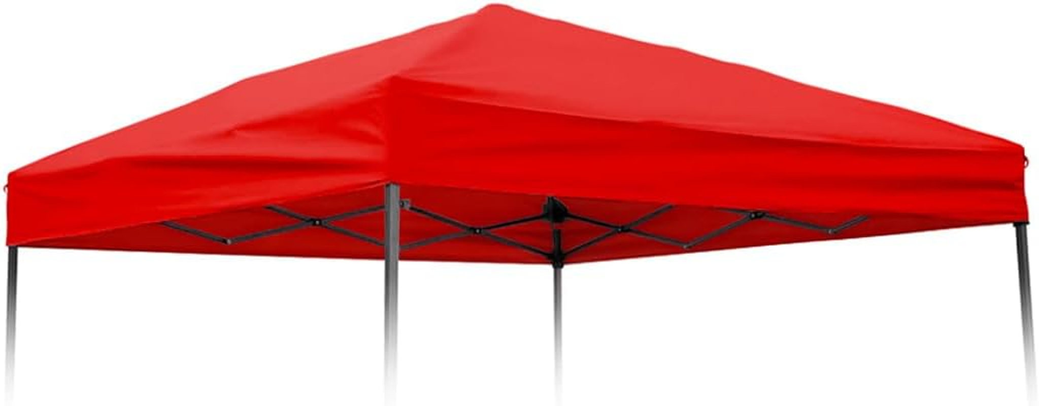 Trademark Innovations 8' X 8' Square Replacement Canopy Gazebo Top in Black (ONLY Fits Trademark Innovations 10' Slant Leg Canopy Frame)