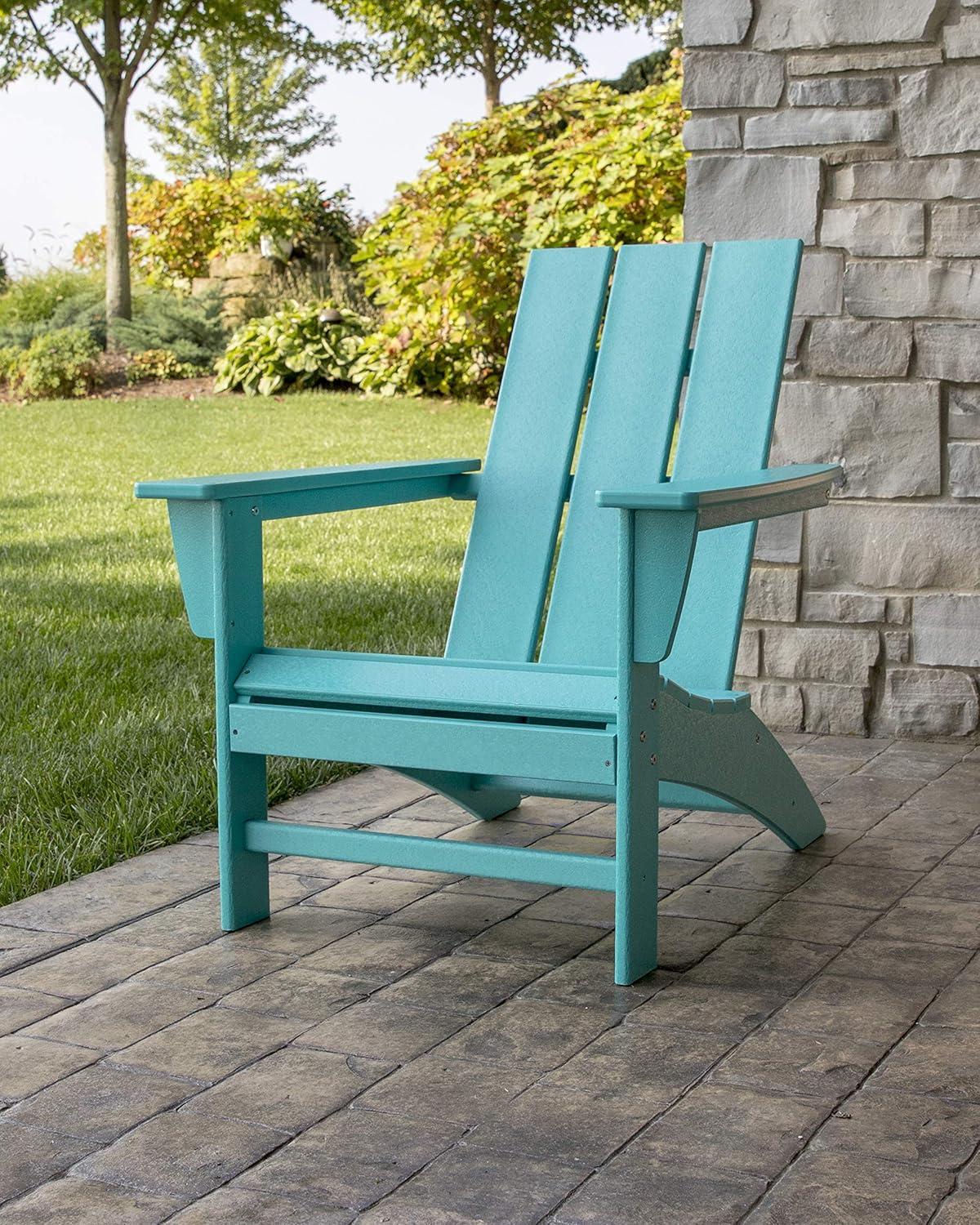 POLYWOOD AD420SA Modern Adirondack Chair, Sand - Aruba image number 6
