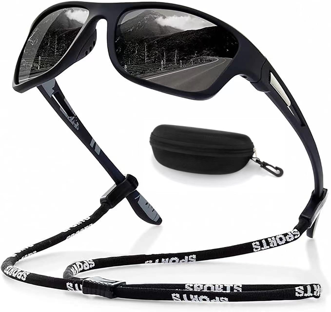 Polarized Sports Sunglasses for Men Women,Driving Fishing Cycling Mountain Bike Sunglasses UV400 Protection