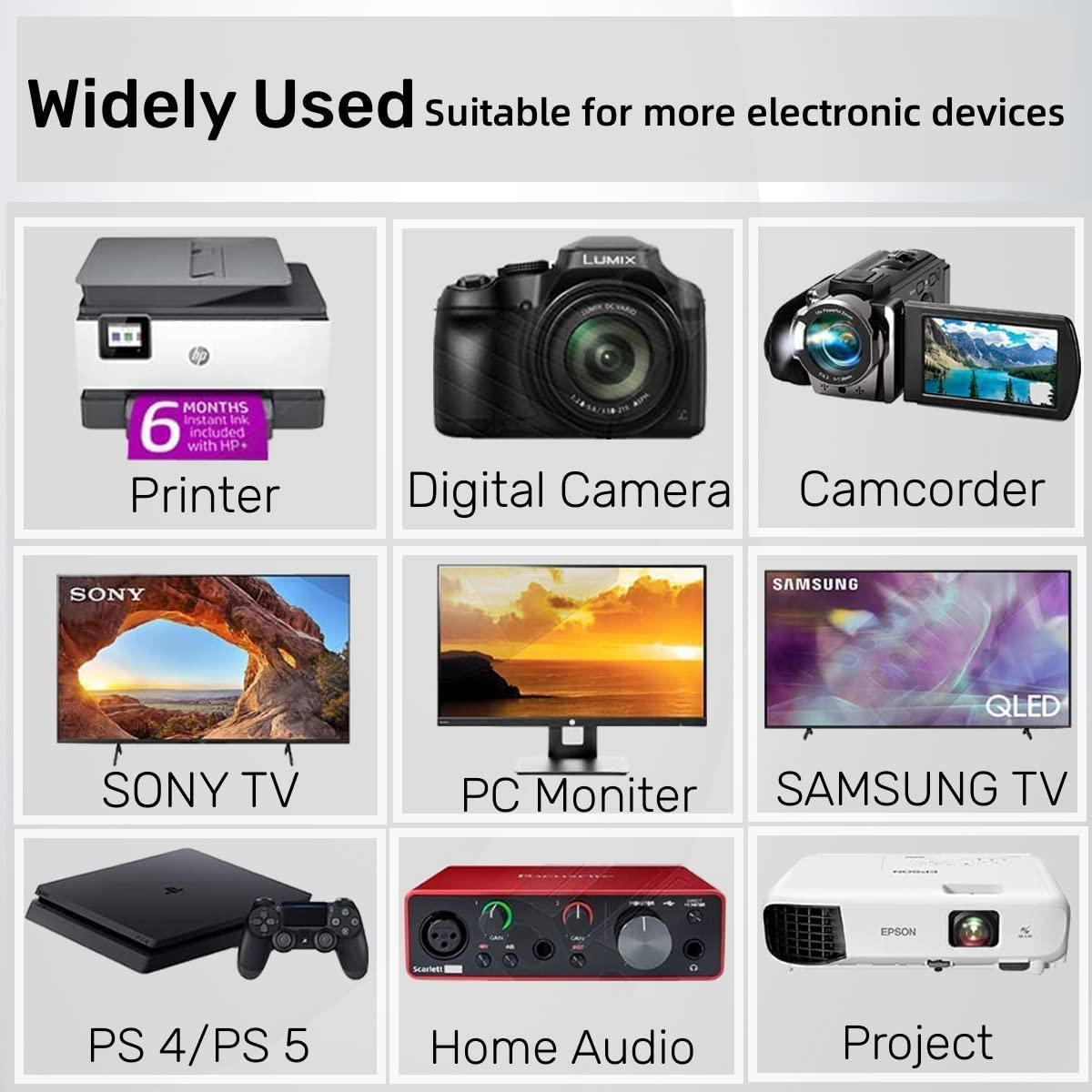 3 Prong Australia Plug 18 AWG Power Cord with with IEC 320 C13 Blade-Type Receptacles on the Female End,Standard Computer Pure Copper Extension Cable for Pcs, Monitors, Power Adapters...（1-M / 3.3FT image number 2