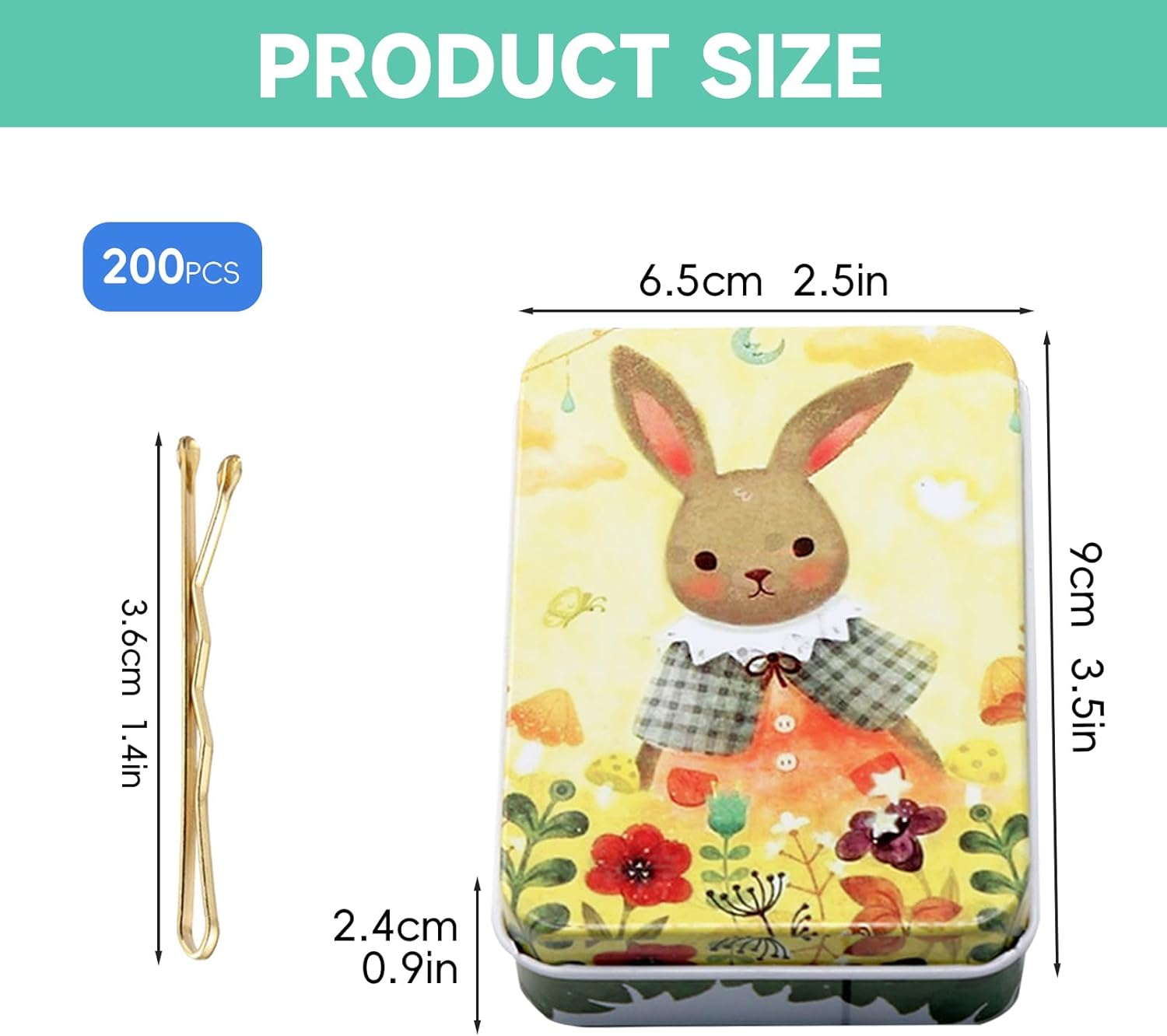 Xlihdzum Mini Bobby Pins Blonde - with Cute Case, 200 Pcs 3.51Cm(1.38 In), Premium Gold Hair Pins for Kids, Girls and Women, Great for All Hair Types, Perfect Hair Pins for Women Styling Needs image number 1