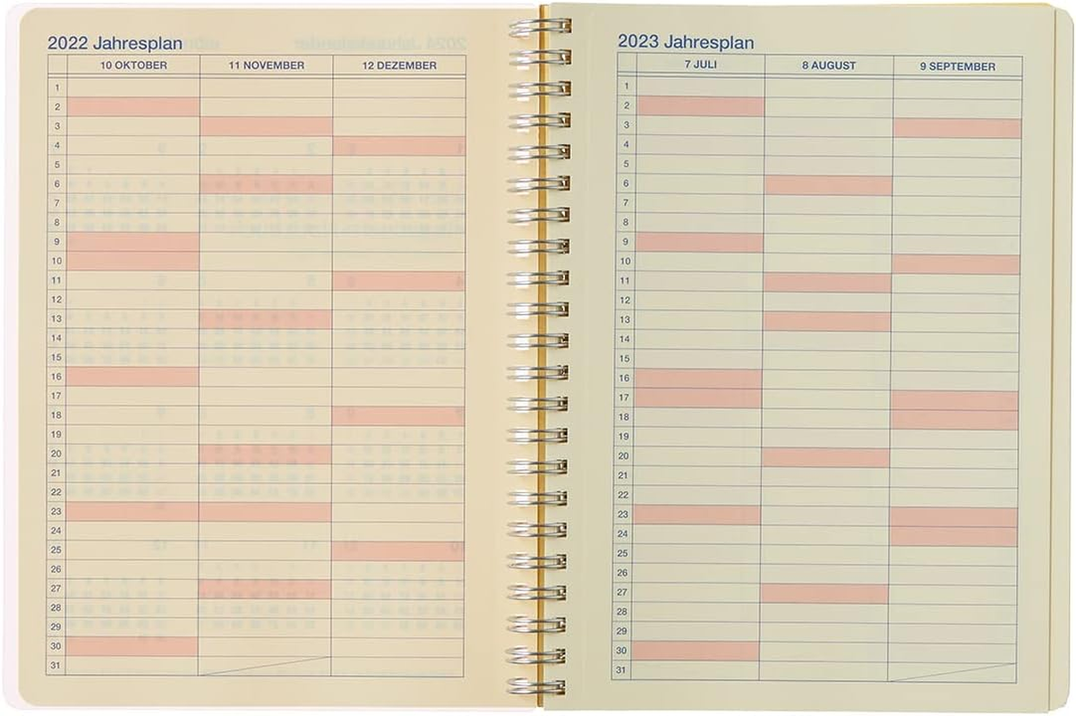 Rollbahn Spiral-Bound Diary Clear A5 Clear