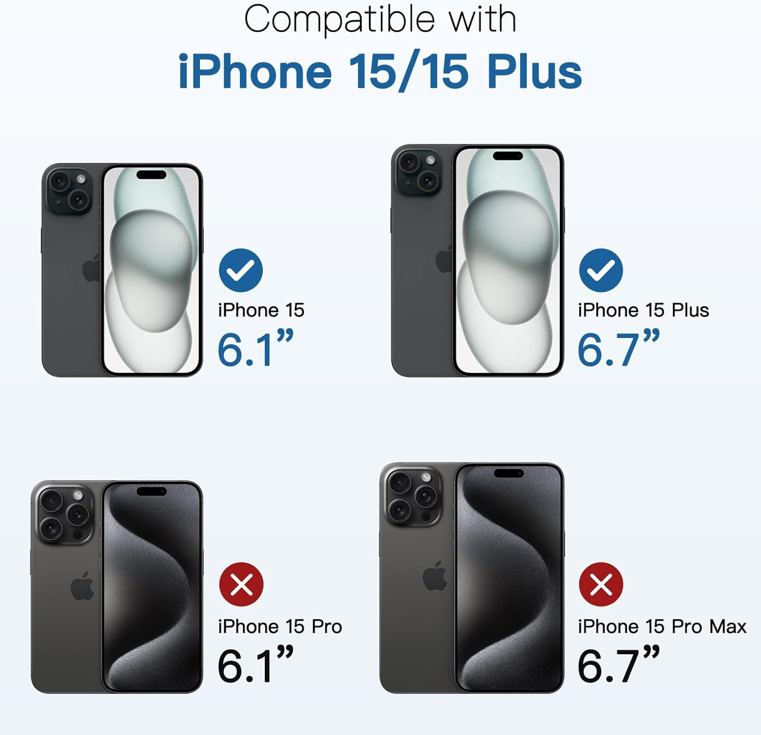 Giftorld [2 Pack Camera Lens Protector for Iphone 15/15 Plus, 9H Tempered Glass,Aviation Aluminum Plate Cover,Night Circle,Hd Clarity,Case Friendly,Easy Installation-Black image number 5