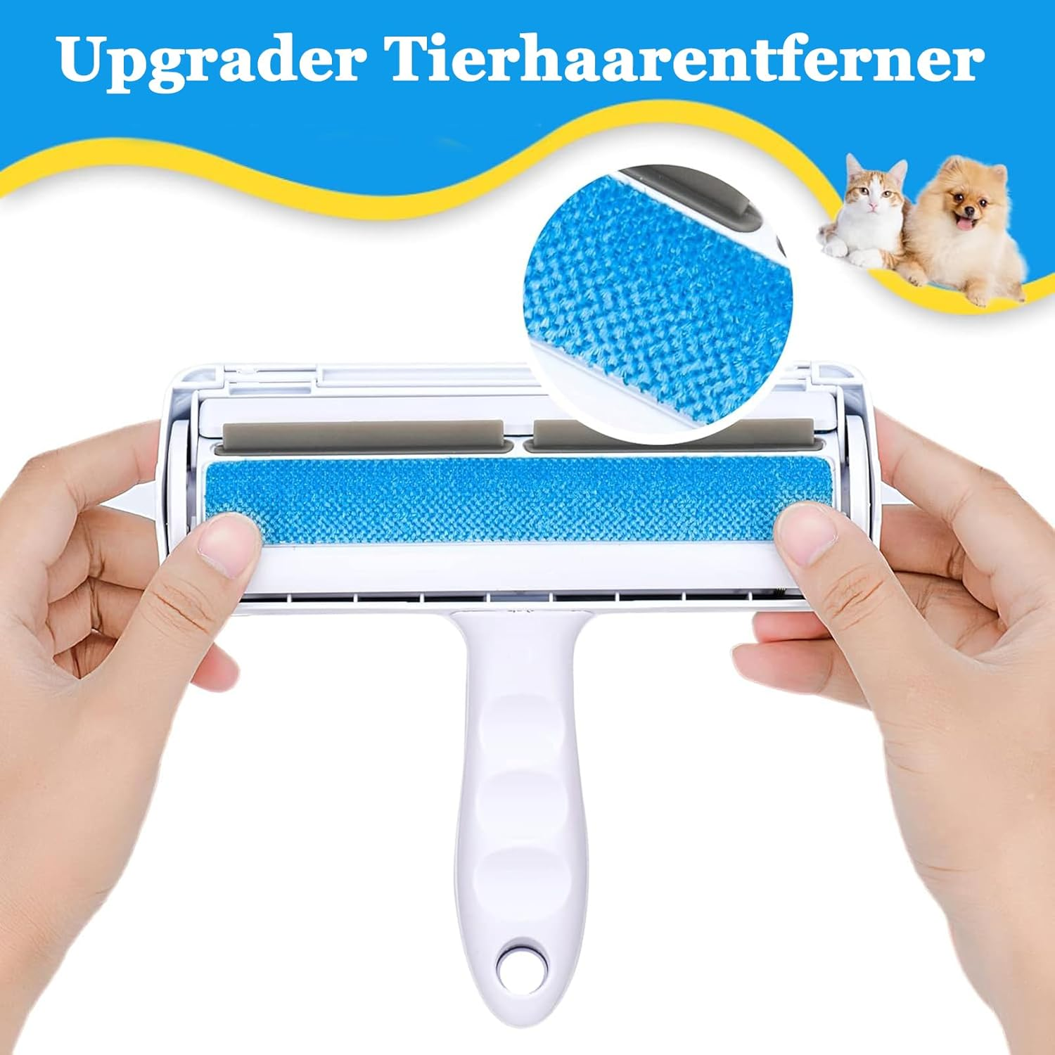 Heeyoo Lint Roller for Pet Hair, Pet Hair Remover for Pet Hair and Cat Hair, Reusable for Sofa, Bed, Carpet, Scratching Post image number 5