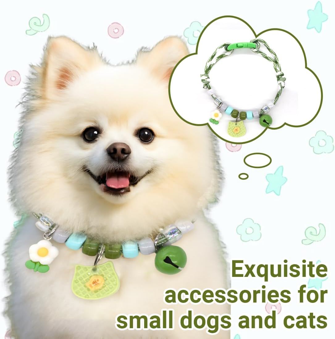 Kitten Collars with Bells, Personalised Pet Accessories, Adjustable Collars for Girls and Boys, Collars, Cat Collars with Safety Buckles image number 3