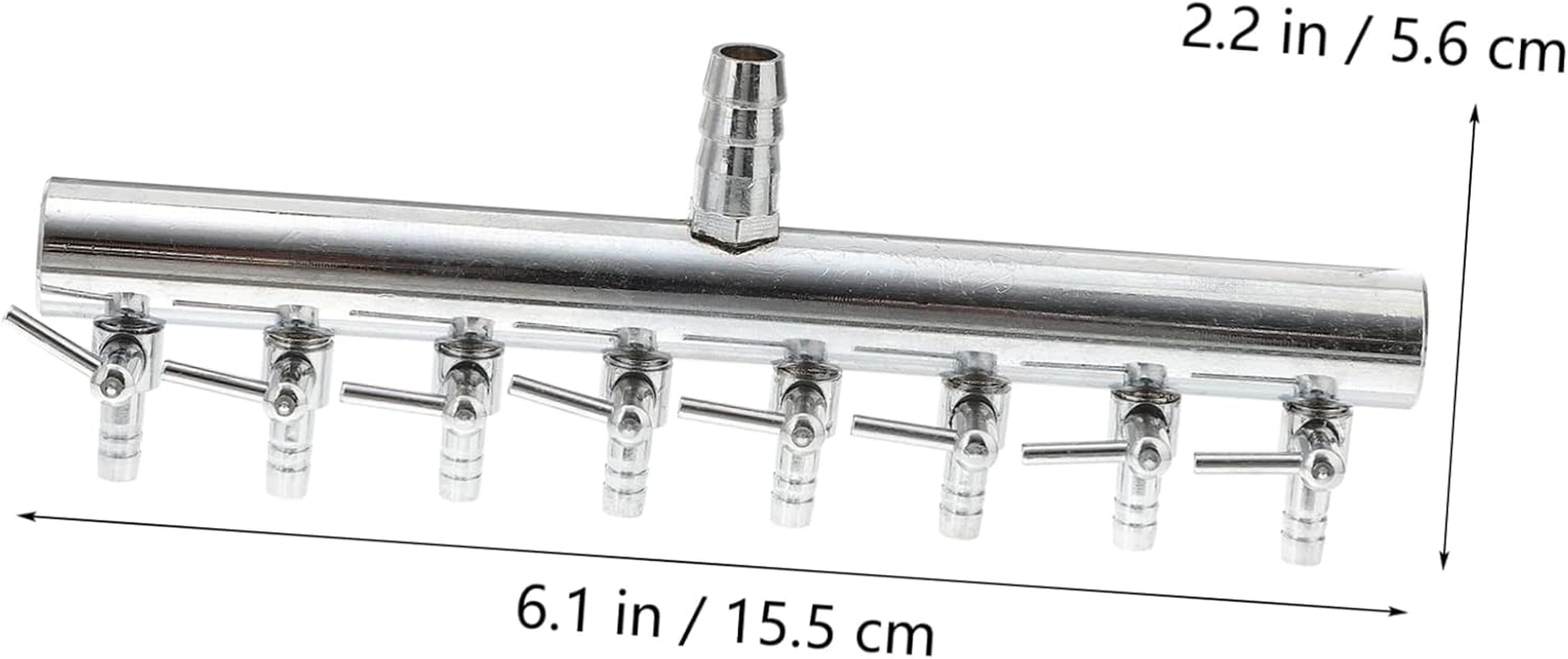 BESPORTBLE Aquarium Airline Splitter 8 to 4Mm Distributor Fish Pump Lever Control Manifold Tap image number 1