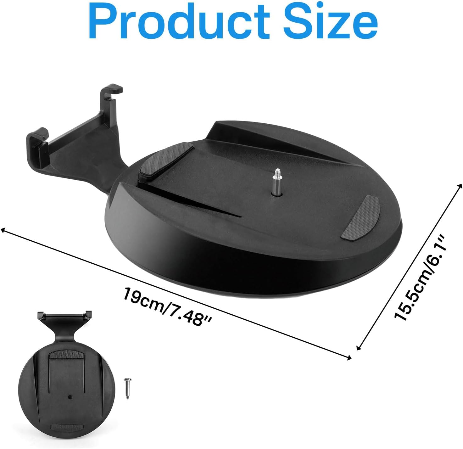 Lyvixora Replacement Vertical Stand for PS5, Compatible with Playstation 5 Console Digital Edition and Disc Version, Durable and Stable Mount Base with Screw image number 4