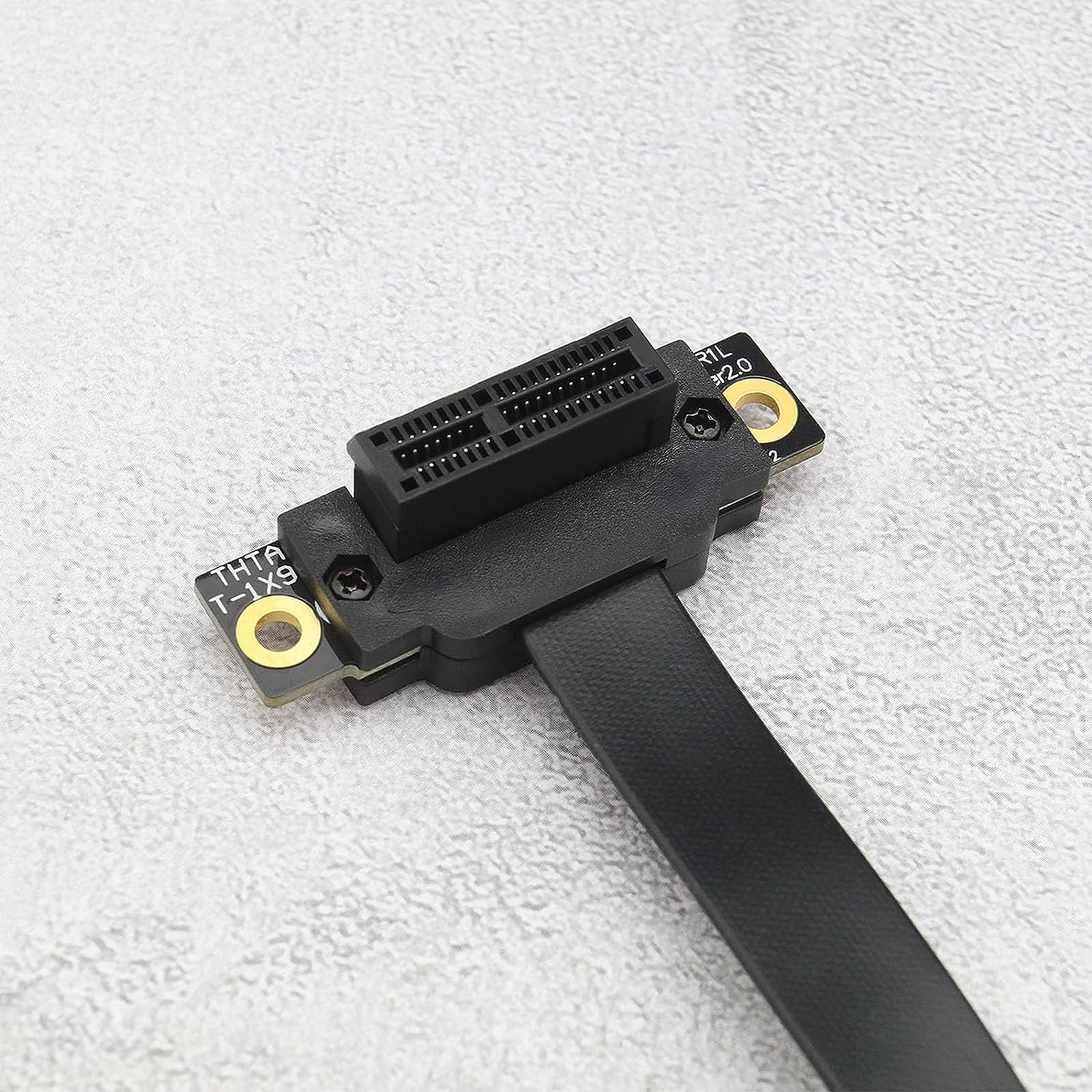 VGOL PCIE Extension Cable Double 90 Degree High Speed PCI Express 3.0 Male to Female up Riser Wireless Network Sound Card Connection Cable (10Cm) image number 6