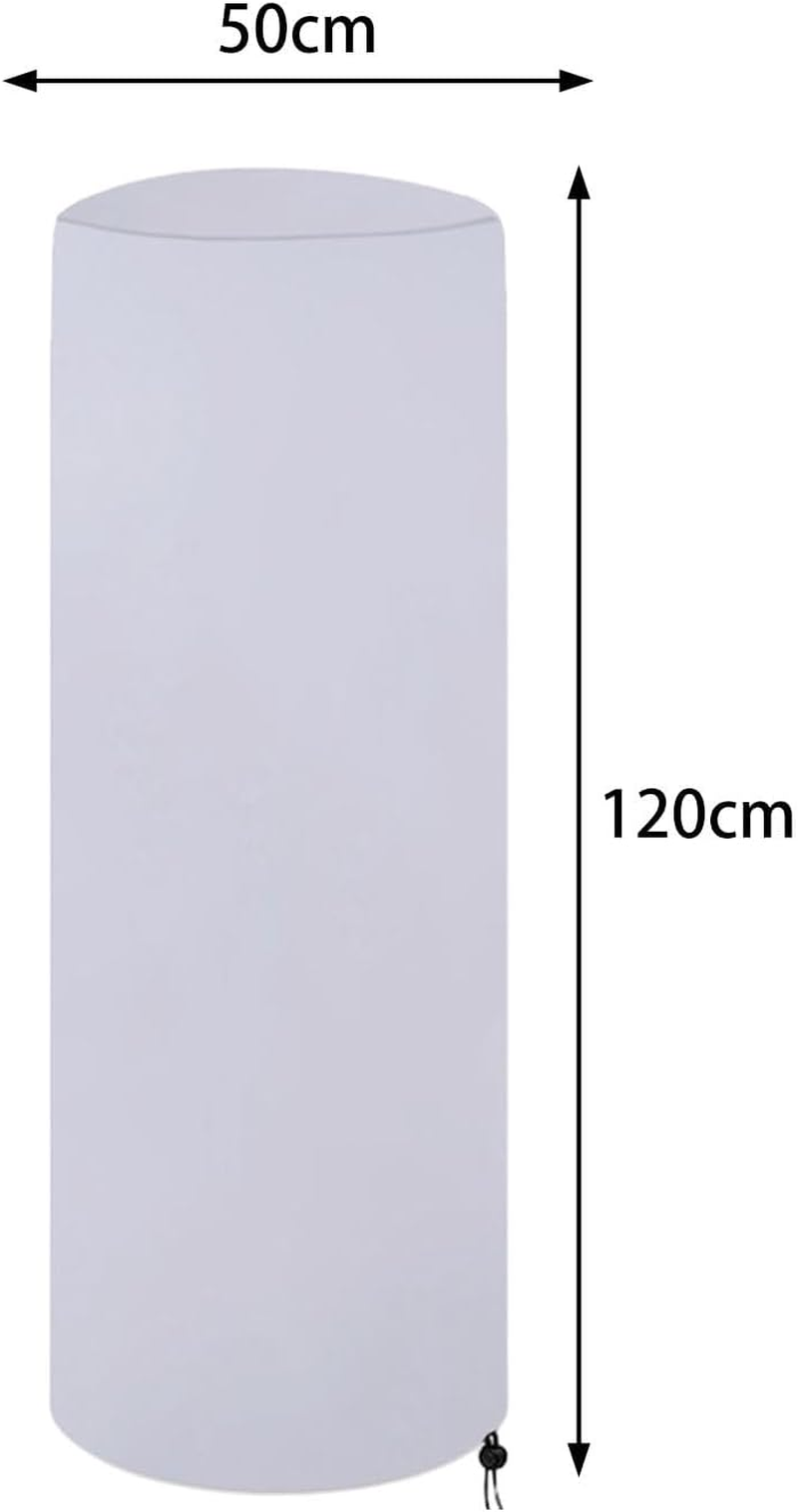 Patio Heater Cover Waterproof Easy Installation Protection Universal Dust Case Weather Resistant Outdoor Outdoor Heater Cover, Silver - Silver image number 3