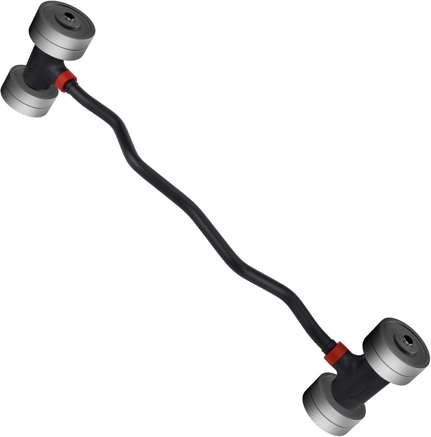 Dumbbell Converter, Hyperbell EZ Curl Bar Kettlebell Grip for Dumbbells Convert Dumbbells to Barbell for Weightlifting Home Workout Gym Workout Sport 90Kg Capacity image number 5