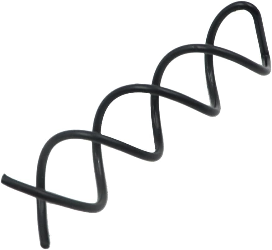 ANCLLO 20 Pcs Black Spiral Hair Pin Rotating Hair Pin Twist Hair Pin Bun Stick Pick DIY Hairstyles image number 4