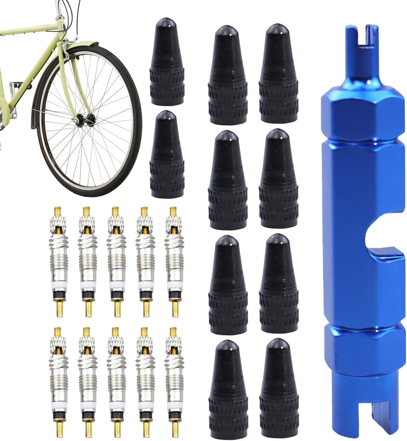 Tyre Stem Remover,Brass Core Remover for Tyre - Automotive Supplies Tire Repair Tools for Electric Motors, Trucks, Motorcycle, Bicycle, Tractor, Lawnmowers Borato image number 1