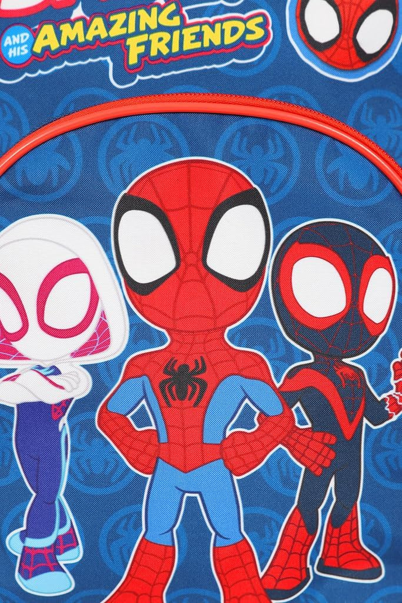 Spidey and His Amazing Friends Kids Backpack Spiderman Rucksack Boys Girls School Bag, Red, One Size image number 3