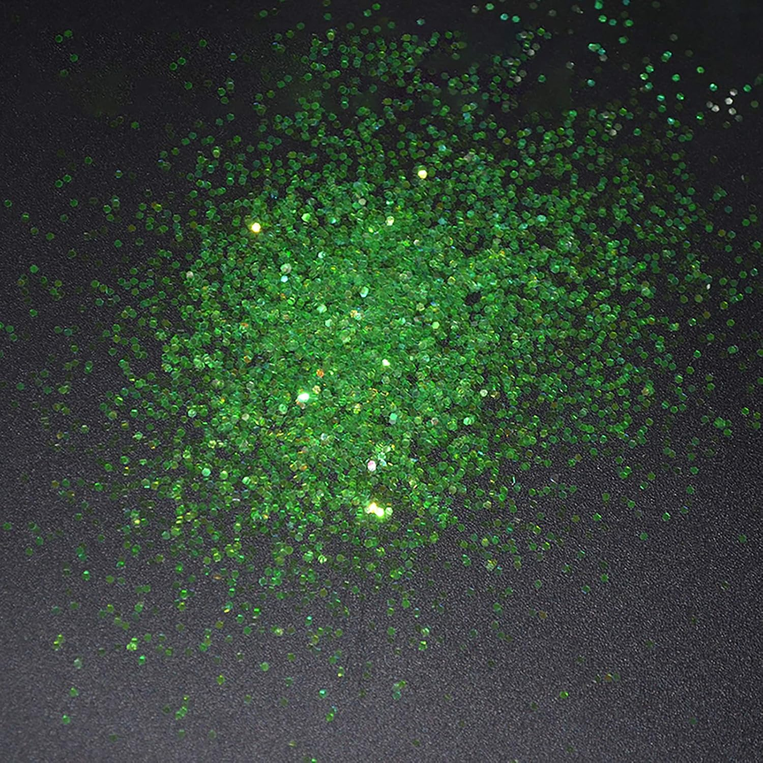 1 Pc Fine Particle Shiny Decoration and Shining Eyeshadow Makeup Grass Green Nail Art Clear image number 3