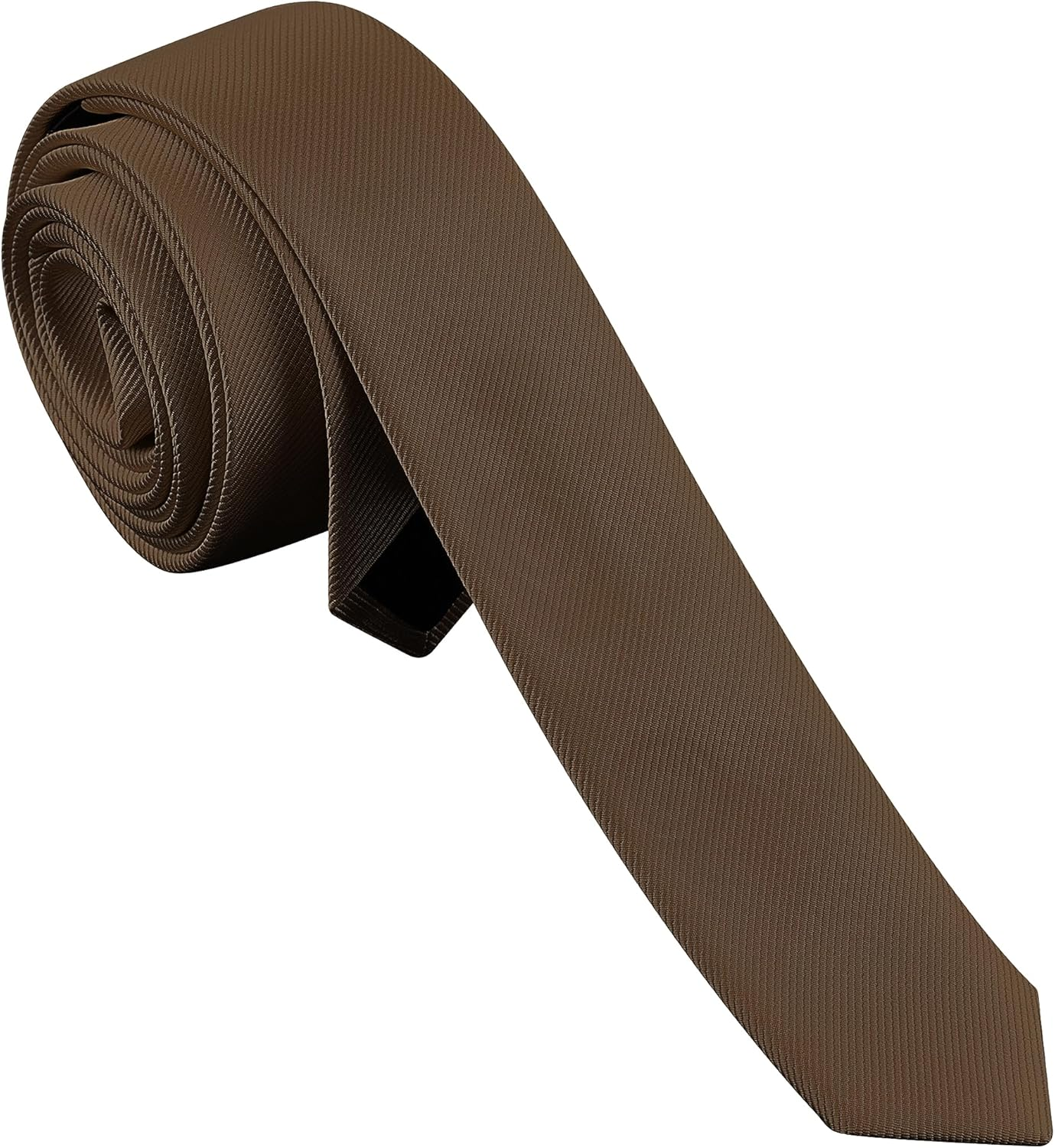 Branduce Men'S Skinny Ties Solid Color Formal Neckties 1.58" (4CM) Slim Ties for Men