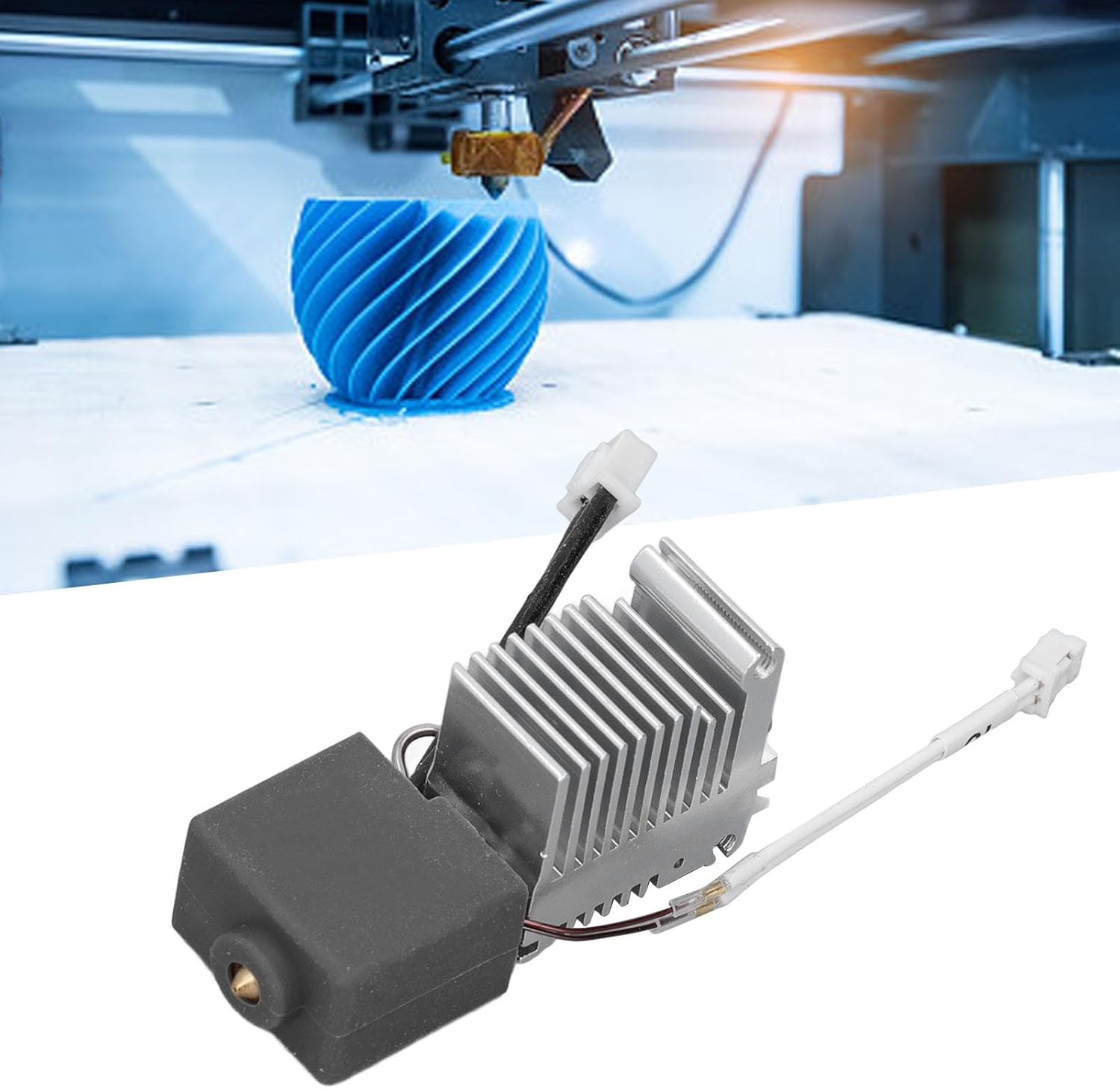 3D Printer Hotend for Kobra 3, 0.4Mm Brass Nozzle Hotend Extruder Hot End Kit, Hot End Print Head Extruder Kit for Kobra 3 3D Printer Accessories