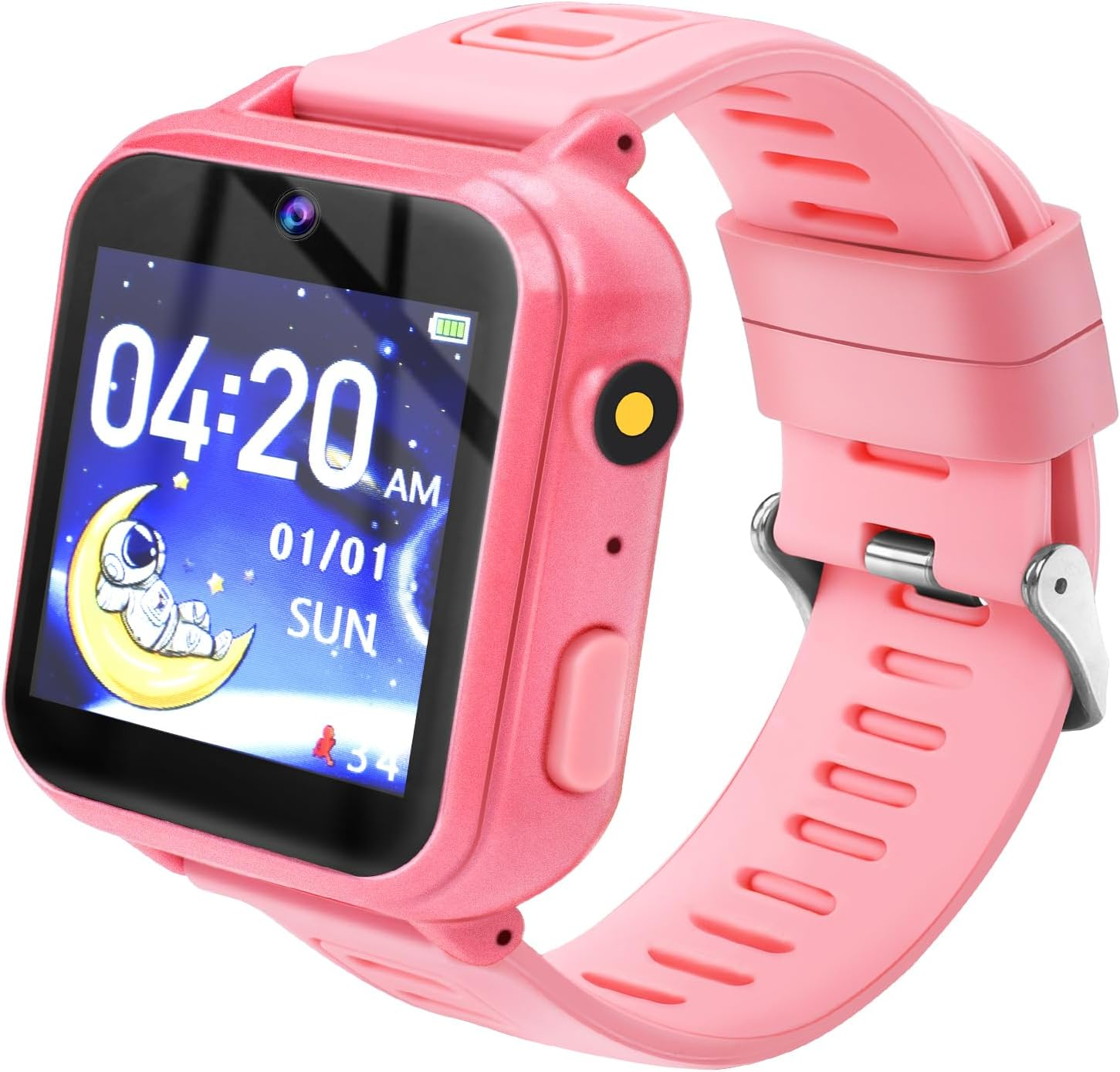 Girls Toys Age 5 6 7 8 9: Kids Smart Watch Girls Gifts Age 6-8-9-12 Kids Digital Watch Birthday Presents for 5-13 Year Old Girl Teen Gifts Fitness Tracker Watch HD Touchscreen 16 Features 24 Games image number 6