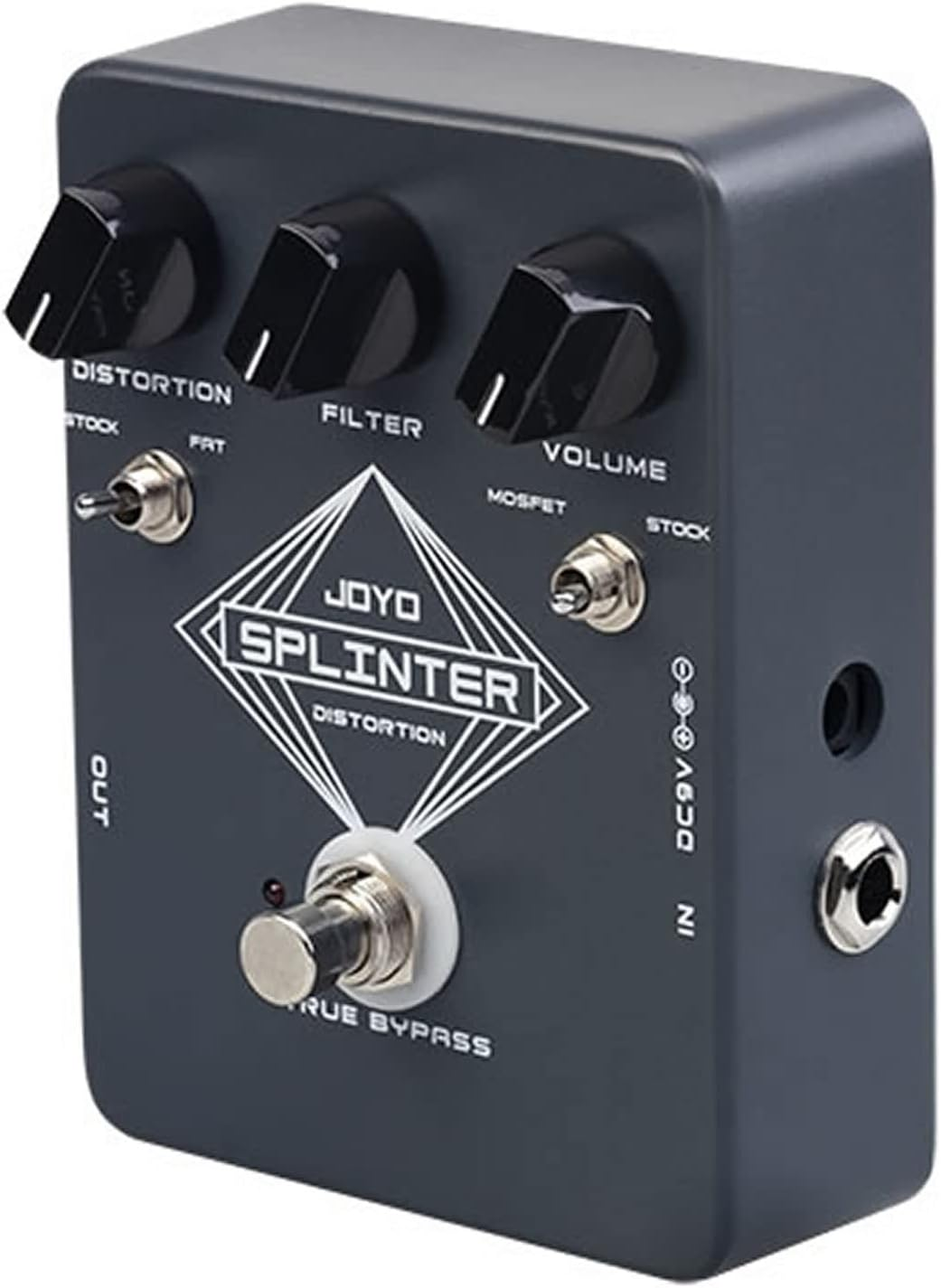 Joyo JF-21 Splinter Classic Distortion Guitar Effects Pedal RAT Style True Bypas image number 3