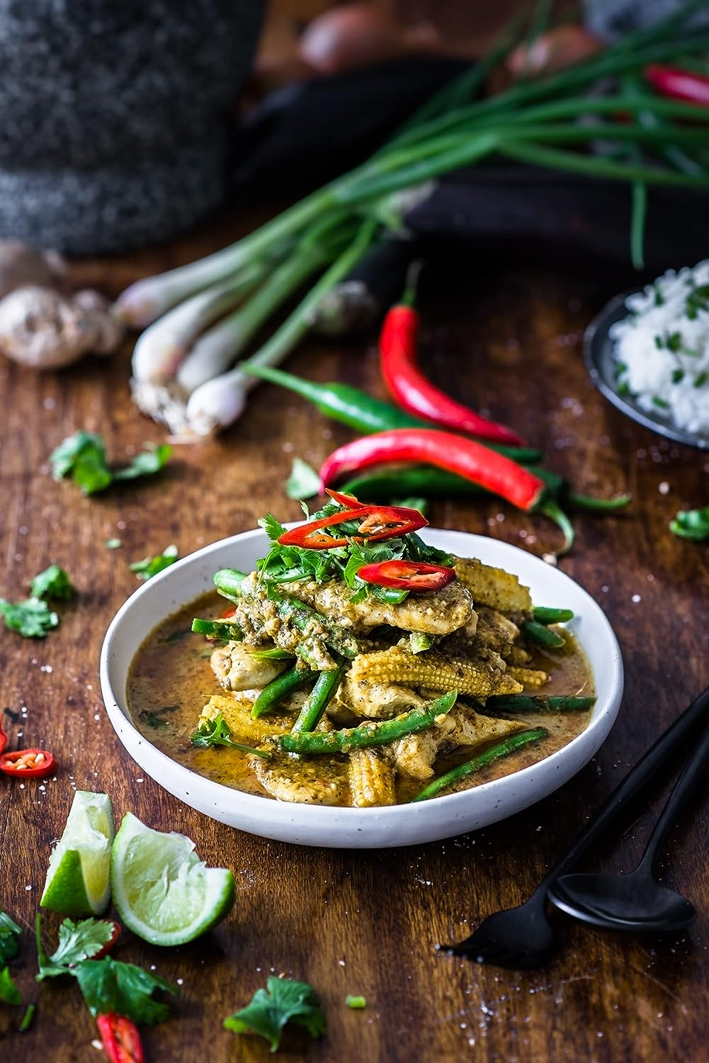 Turban Chopsticks Thai Green Curry Paste 240 G (Pack of 2) image number 2