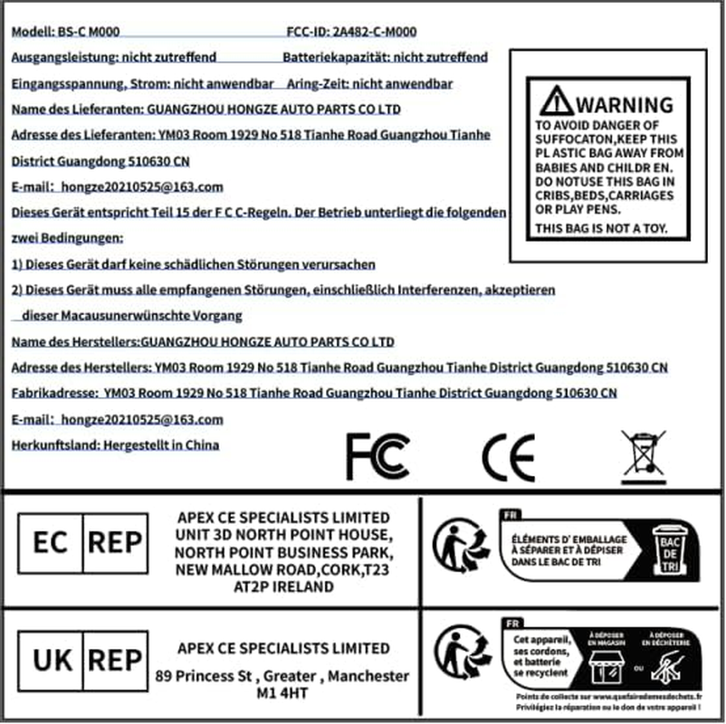 VHEUHZ Motor Electric Window Regulator, Front Left, Compatible with Renault Megane 2, Espace 4, Clio 3, Laguna 2, 8200028068