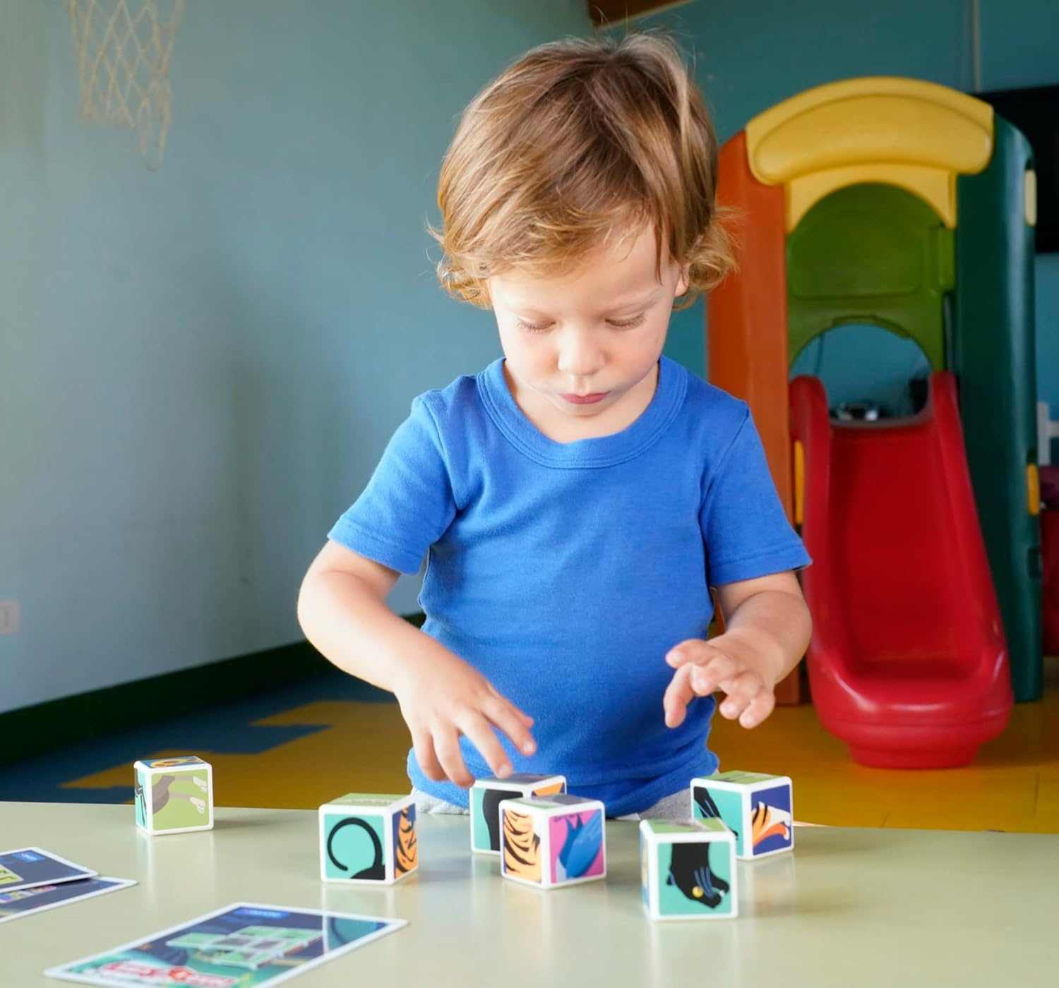 Geomag Magicube Jungle Animals - 6 Cubes - Magnetic Building Set, 145 image number 3