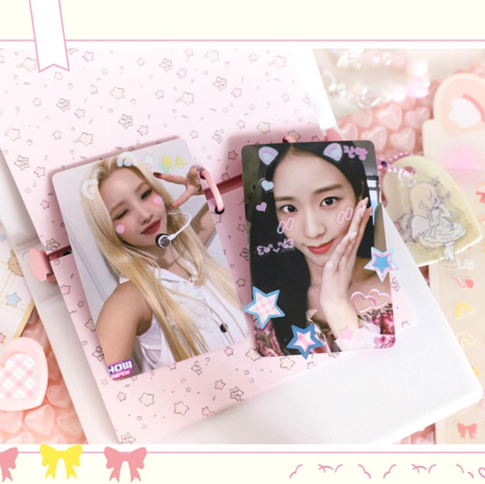 4Sheets Korean Deco Kpop Stickers for Photocards - Cute Kawaii Rabbit Bear Mouse Dog Ear Stickers - Sheets for Journal Scrapbook & Planner - Multiple Colors image number 4