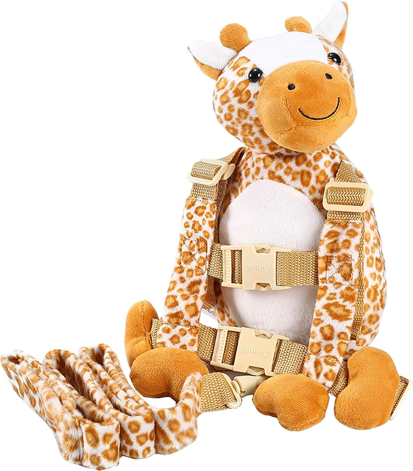 Berhapy 2 in 1 Monkey Toddler Safety Harness Backpack Children'S Walking Leash Strap (Giraffe) image number 5