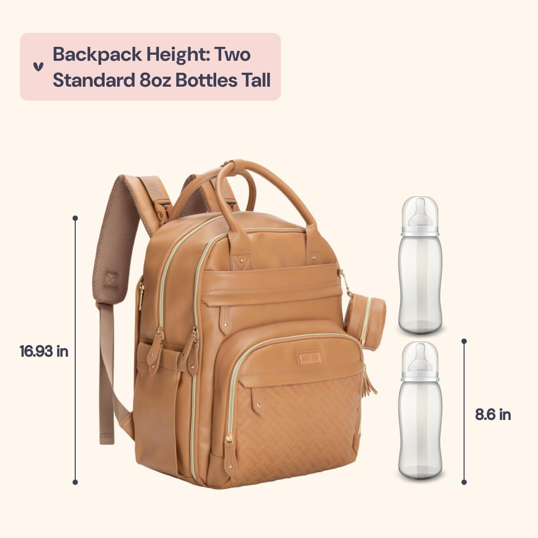 Diaper Bag Backpack, Babbleroo Baby Nappy Changing Bags image number 5