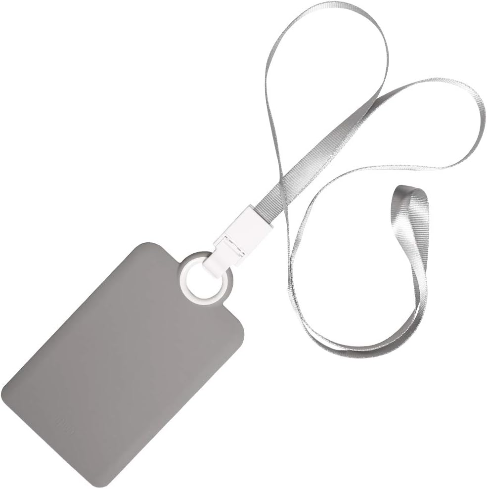 Badge Holder Silicone Horizontal ID Badge Card Holder with Lanyard Neck Strap Heavy Duty ID Card Business Card Offices Supplies Vertical &hellip;