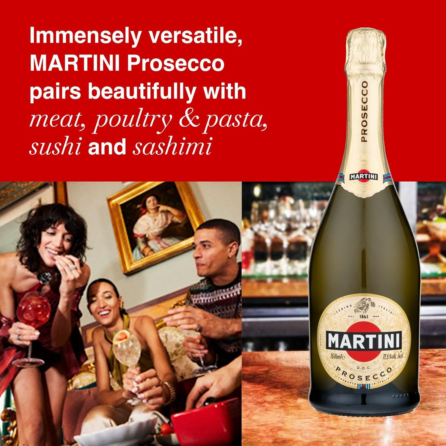 Martini Prosecco Sparkling Wine 750 Ml
