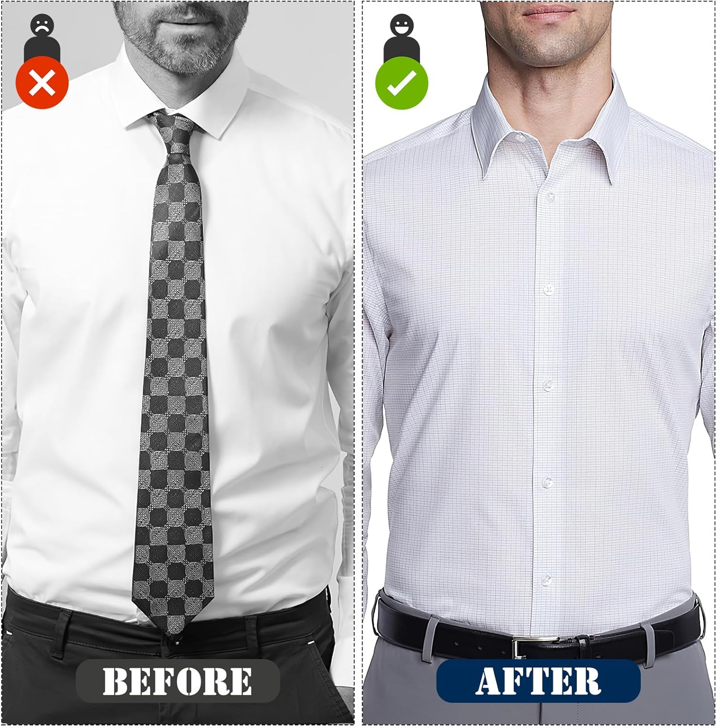 DECHOUS Shirt Stays, Adjustable Elastic Straps Men Shirt Stays Garter with Non-Slip Locking Clips Men Accessories Holder Straps for Men Women Military or Professional image number 4