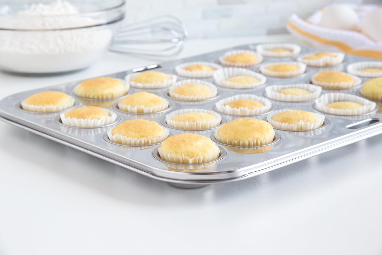 Fox Run 4866 Mini Muffin Pan, 24 Cup, Stainless Steel image number 6