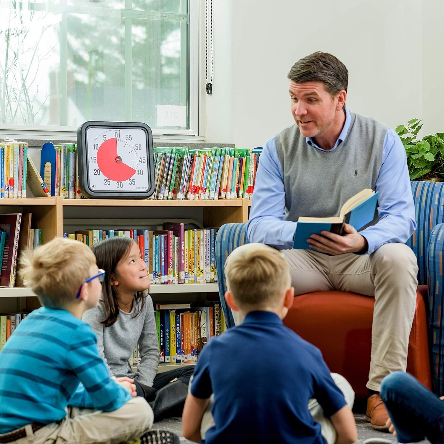 Time Timer 12 INCH, 60 Minute Visual Timer with Flip Out Legs and Optional Alert image number 2