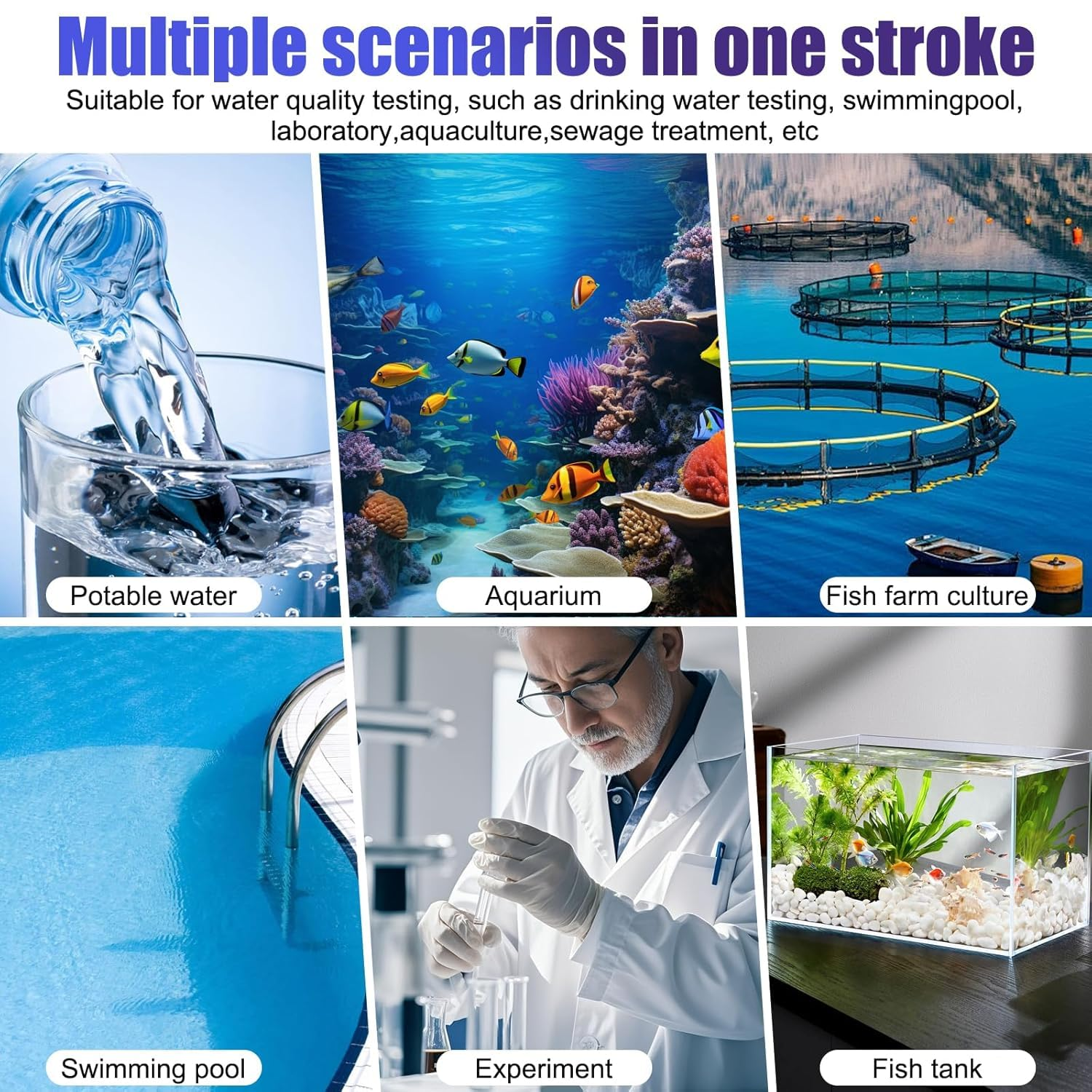 OBEST Water Tester 5-In-1,Tds Meter Digital Water Tester with Voice Function,Acid/Alkaline Ph Meter,Ec Water Tester for Drinking Water, Pool Salt Tester,Multifunctional Thermometer,400 Mah Battery